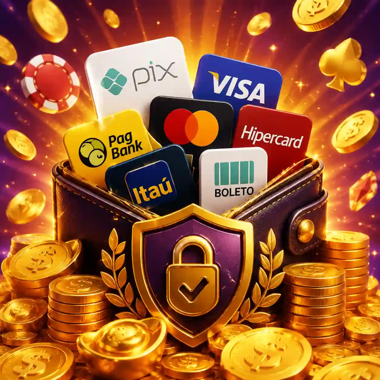 Métodos de pagamento brasileiros aceitos na 33r: PIX, Boleto, Transferência, Cartão, Cripto